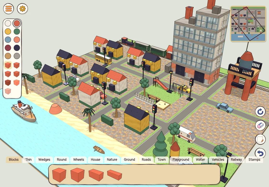 A town in the workshop