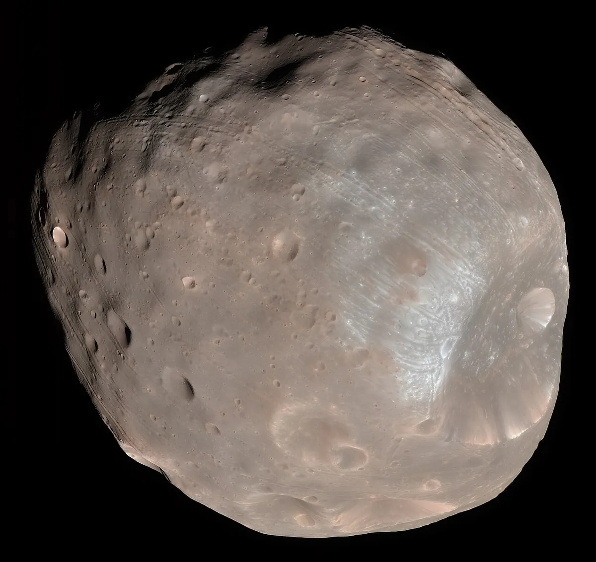 Phobos, the moon of Mars that looks like a potato